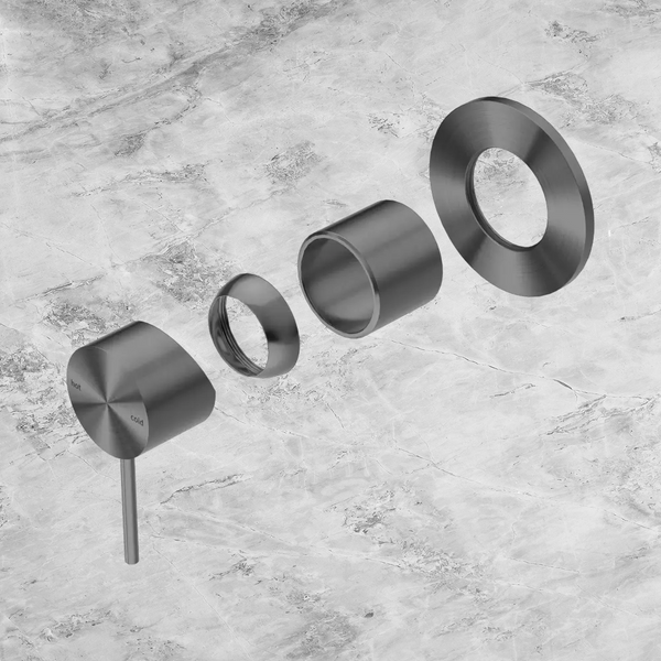 Nero Mecca Shower Mixer 80mm Plate (Trim Kit Only) Gunmetal
