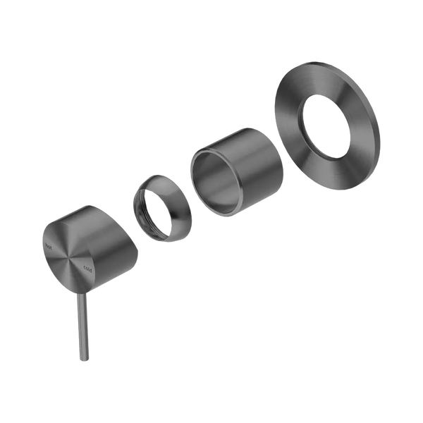 Nero Mecca Shower Mixer 80mm Plate (Trim Kit Only) Gunmetal