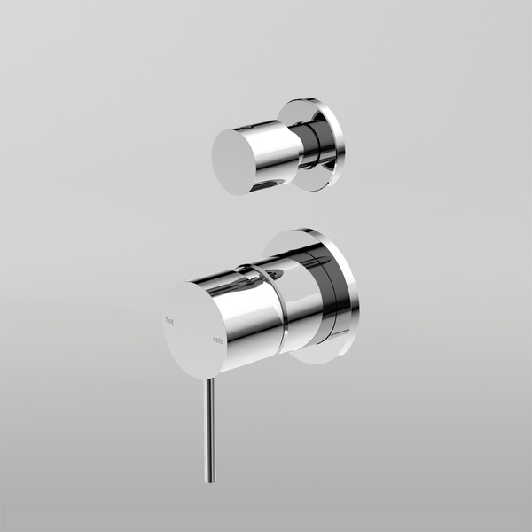 Nero Mecca Shower Mixer With Divertor Separate Back Plate Chrome