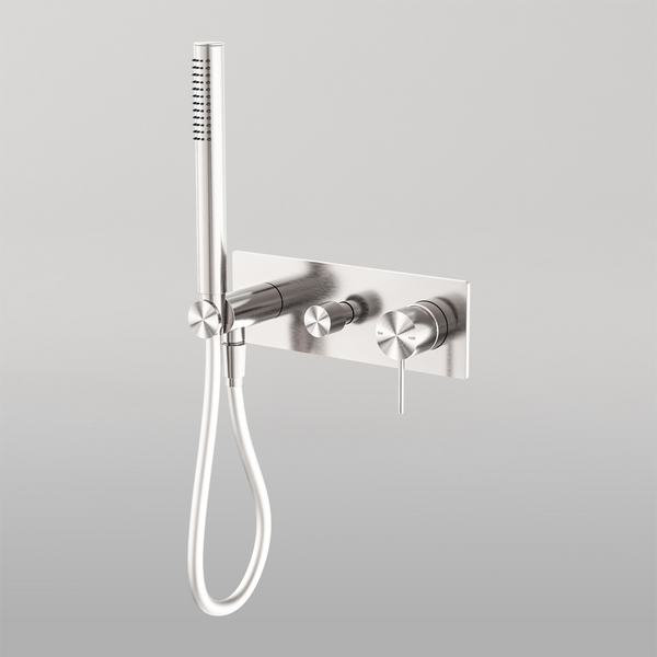 Nero Mecca Shower Mixer Divertor System Brushed Nickel
