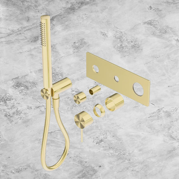 Nero Mecca Shower Mixer Diverter System (Trim Kit Only) Brushed Gold