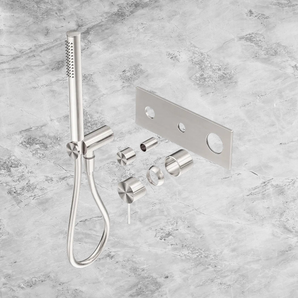 Nero Mecca Shower Mixer Diverter System (Trim Kit Only) Brushed Nickel