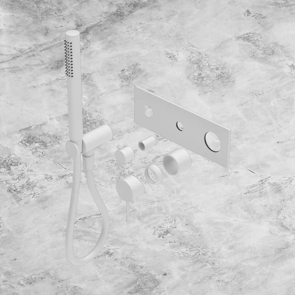 Nero Mecca Shower Mixer Diverter System (Trim Kit Only) Matte White