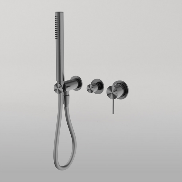Nero Mecca Shower Mixer Divertor System Separate Back Plate Gun Metal