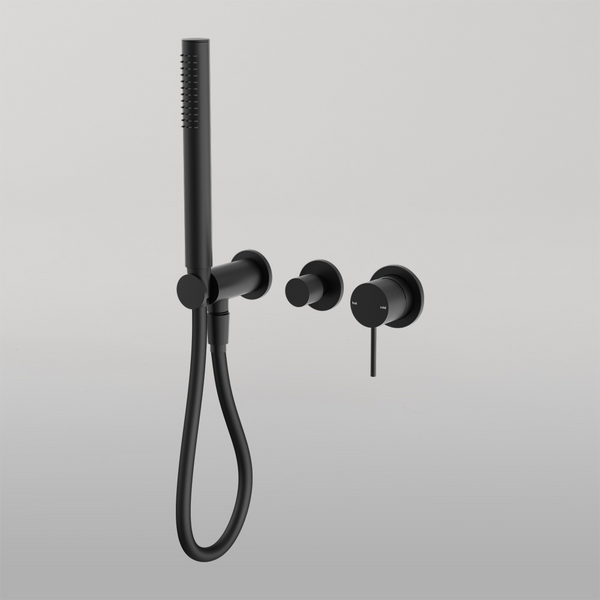Nero Mecca Shower Mixer Divertor System Separate Back Plate Matte Black