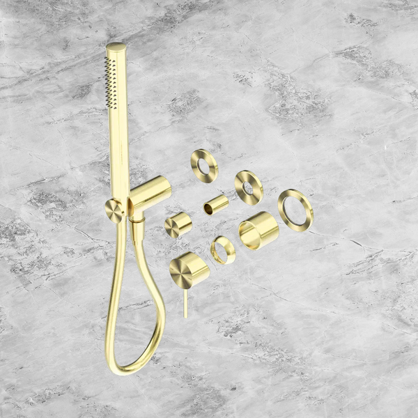 Nero Mecca Shower Mixer Diverter System Separate Back Plate (Trim Kit Only) Brushed Gold