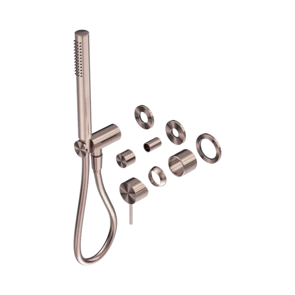 Nero Mecca Shower Mixer Diverter System Separate Back Plate (Trim Kit Only) Brushed Bronze