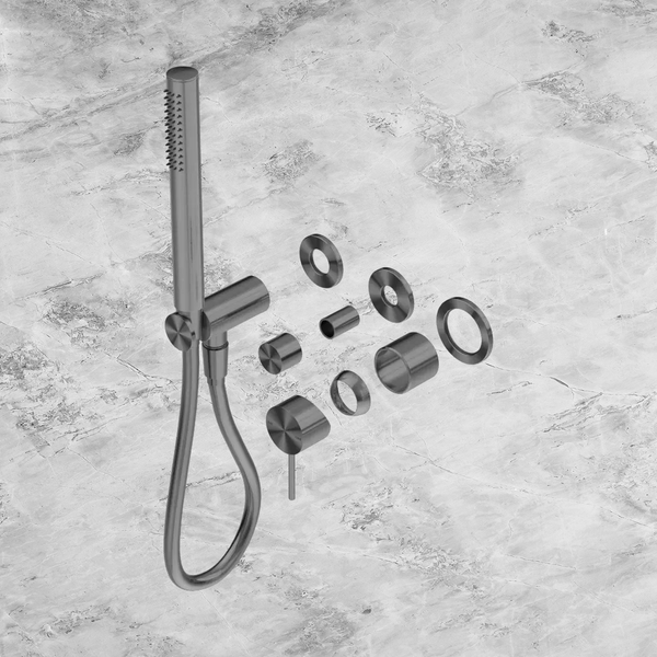 Nero Mecca Shower Mixer Diverter System Separate Back Plate (Trim Kit Only) Gunmetal