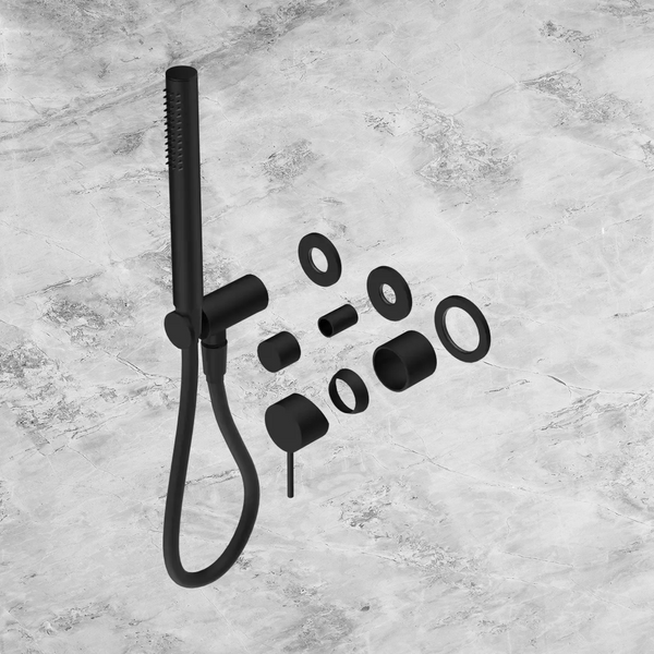 Nero Mecca Shower Mixer Diverter System Separate Back Plate (Trim Kit Only) Matte Black