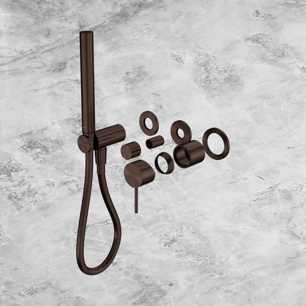 Nero Mecca Shower Mixer Diverter System Separate Back Plate II (Trim Kit Only) Rome Bronze