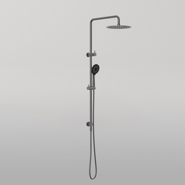 Nero Round Project Twin Shower 4 Star Rating Gun Metal