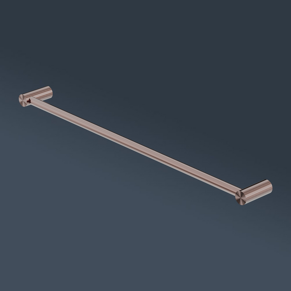 Nero Mecca Single Towel Rail 800mm Brushed Bronze