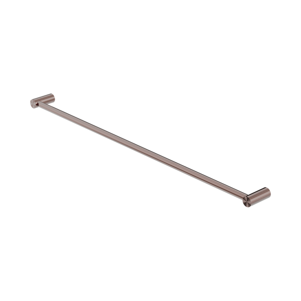 Nero Mecca Single Towel Rail 800mm Brushed Bronze