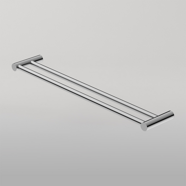 Nero New Mecca Double Towel Rail 800mm Chrome