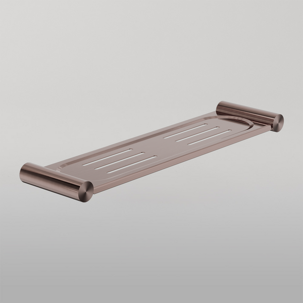 Nero New Mecca Metal Shower Shelf Brushed Bronze