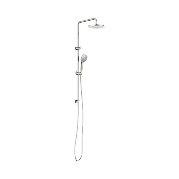 Nero Round Twin Shower with Air Shower I Brushed Nickel