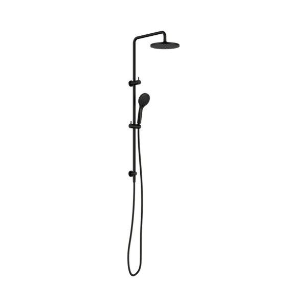 Nero Round Twin Shower with Air Shower I Matte Black