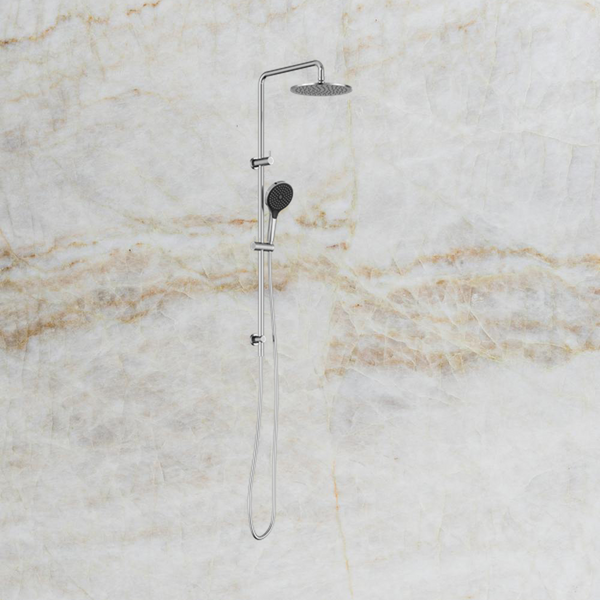 Nero Round Twin Shower with Air Shower II Chrome