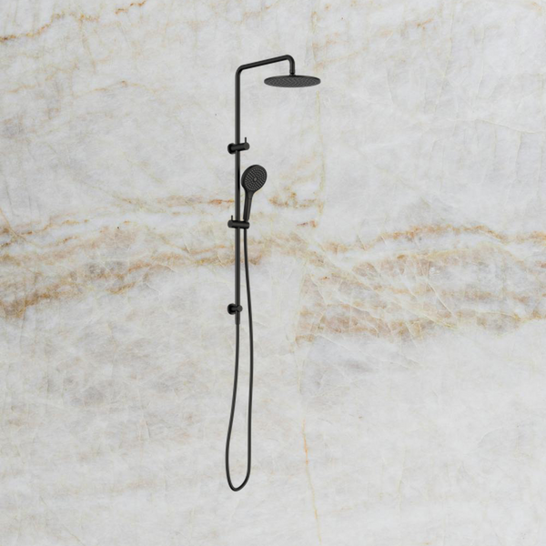 Nero Round Twin Shower with Air Shower II Matte Black