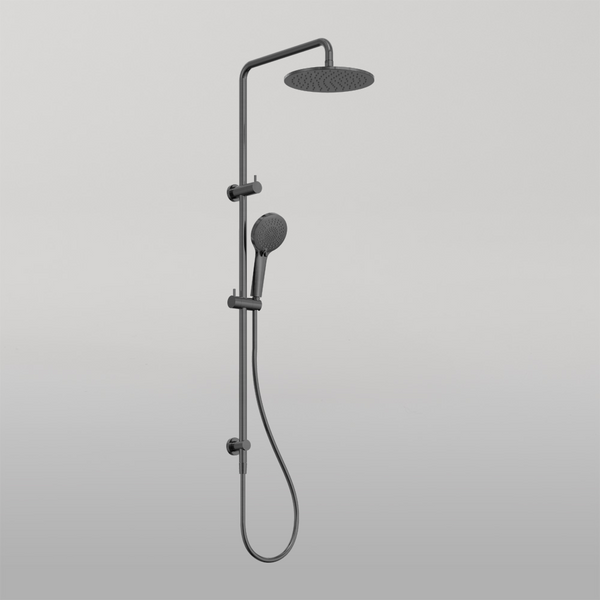 Nero Round Twin Shower Gunmetal