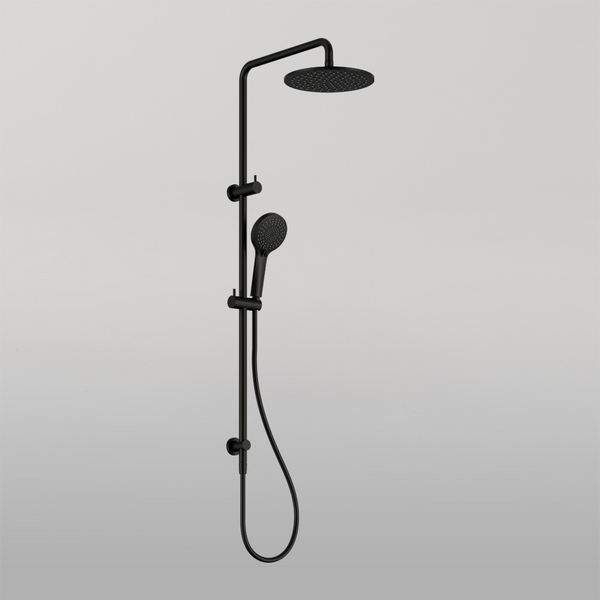 Nero Round Twin Shower Matte Black