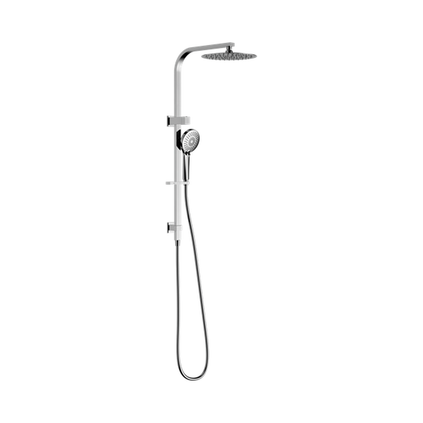 Nero Bianca Twin Shower Chrome