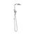 Nero Bianca Twin Shower Chrome