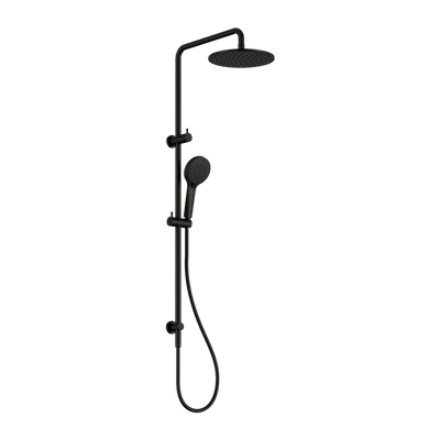 Nero Round Twin Shower Matte Black