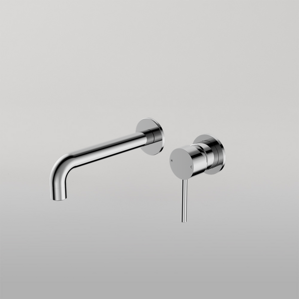 Nero Dolce Wall Basin/Bath Mixer Separate Back Plate Chrome
