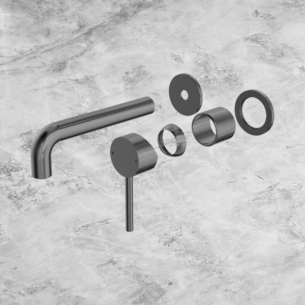 Nero Dolce Wall Basin/Bath Mixer Separate Back Plate (Trim Kit Only) Gunmetal