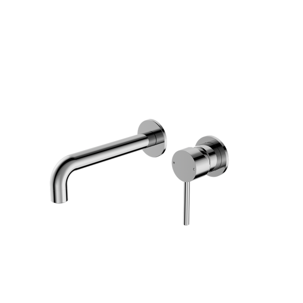 Nero Dolce Wall Basin/Bath Mixer Separate Back Plate Chrome