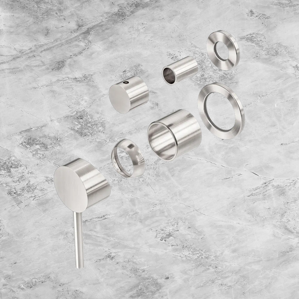 Nero Dolce Shower Mixer with Diverter Separate Back Plate (Trim Kit Only) Brushed Nickel