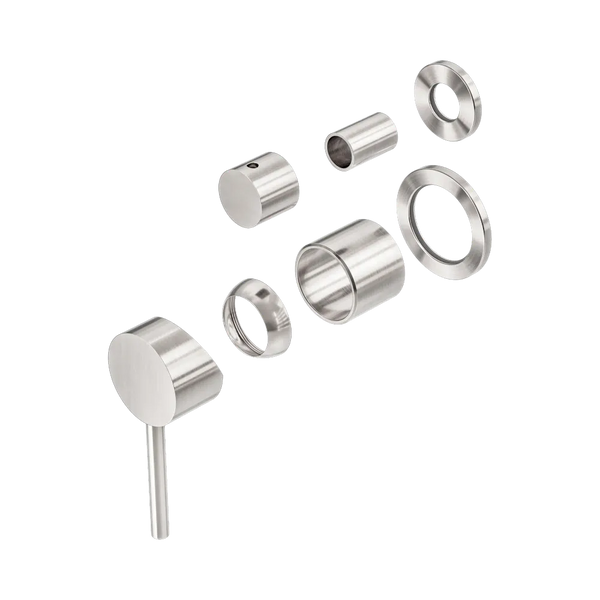 Nero Dolce Shower Mixer with Diverter Separate Back Plate (Trim Kit Only) Brushed Nickel