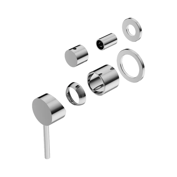 Nero Dolce Shower Mixer with Diverter Separate Back Plate (Trim Kit Only) Chrome