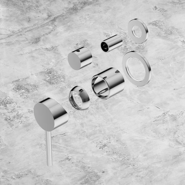 Nero Dolce Shower Mixer with Diverter Separate Back Plate (Trim Kit Only) Chrome
