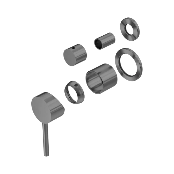 Nero Dolce Shower Mixer with Diverter Separate Back Plate (Trim Kit Only) Gunmetal