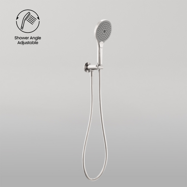 Nero Opal Shower On Bracket With Air Shower II Brushed Nickel
