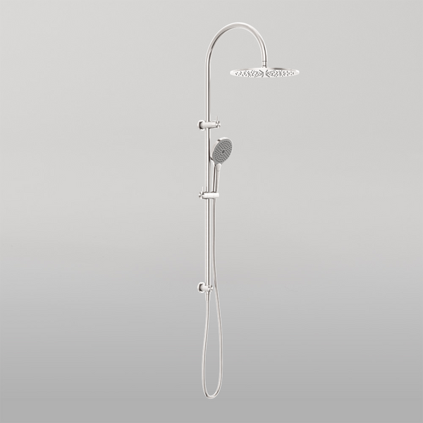 Nero Opal Twin Shower With Air Shower II Brushed Nickel