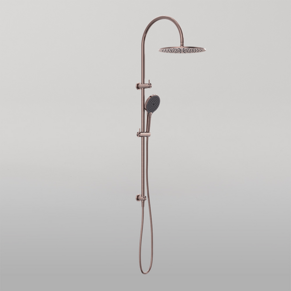 Nero Opal Twin Shower With Air Shower II Brushed Bronze