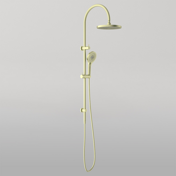 Nero Opal Twin Shower Brushed Gold