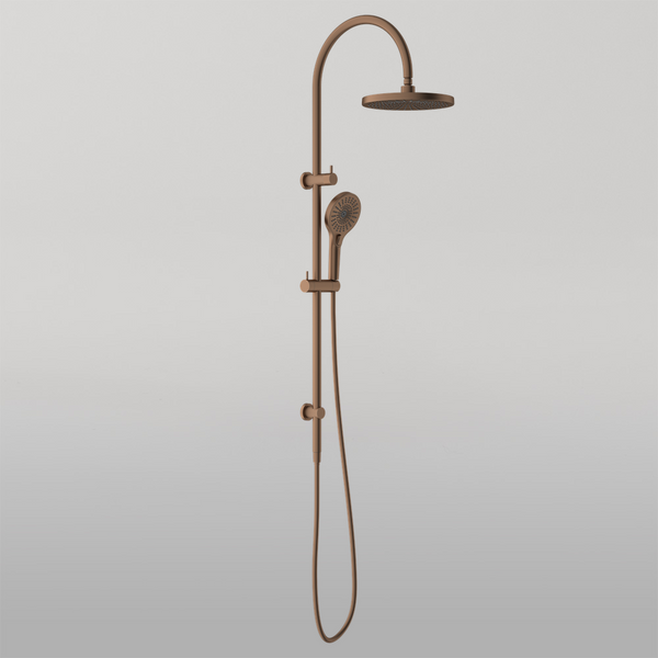 Nero Opal Twin Shower Brushed Bronze
