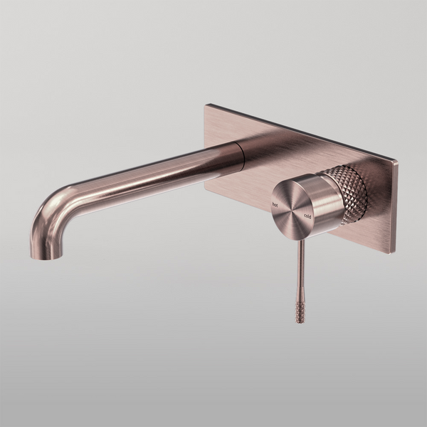 Nero Opal Wall Basin/Bath Mixer 230mm Brushed Bronze