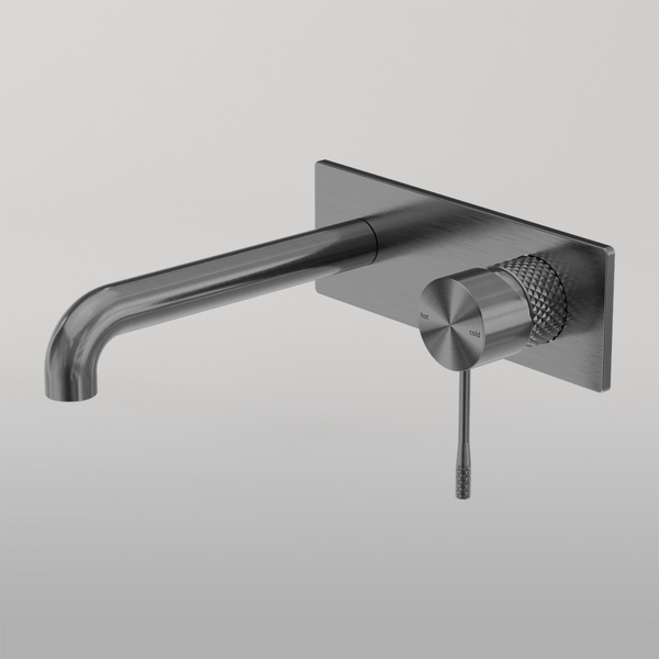 Nero Opal Wall Basin/Bath Mixer 260mm Graphite