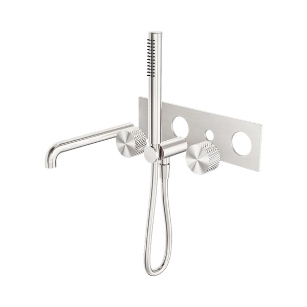 Nero Opal Progressive Shower System with Spout 230mm (Trim Kit Only) Brushed Nickel