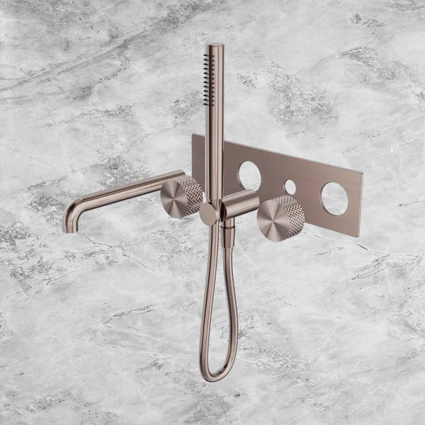 Nero Opal Progressive Shower System with Spout 230mm (Trim Kit Only) Brushed Bronze