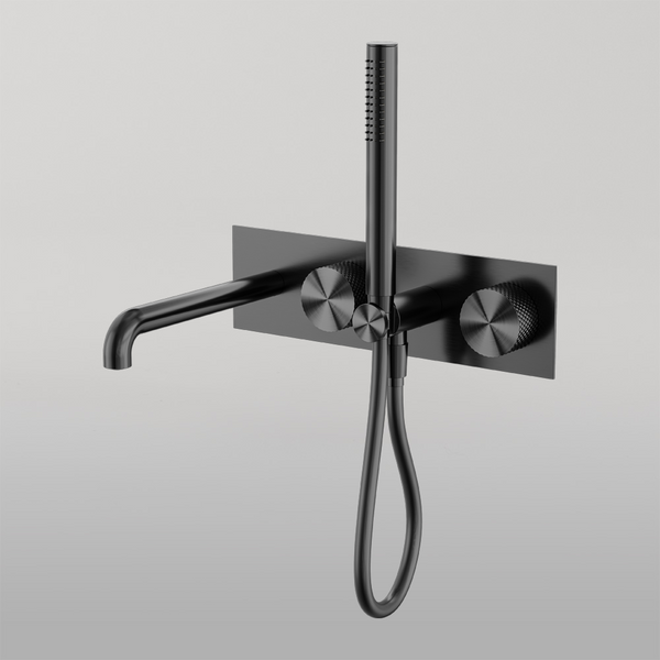 Nero Opal Progressive Shower System With Spout 250mm Graphite