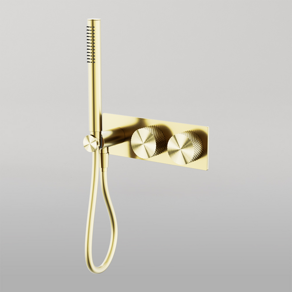 Nero Opal Progressive Shower System Brushed Gold