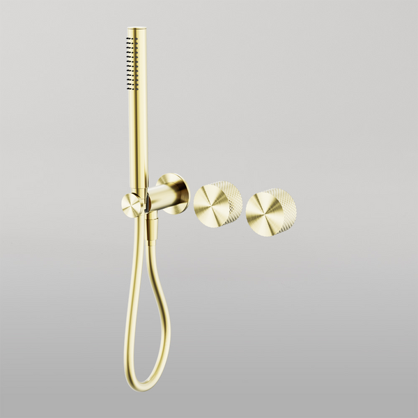 Nero Opal Progressive Shower System Separate Plate Brushed Gold