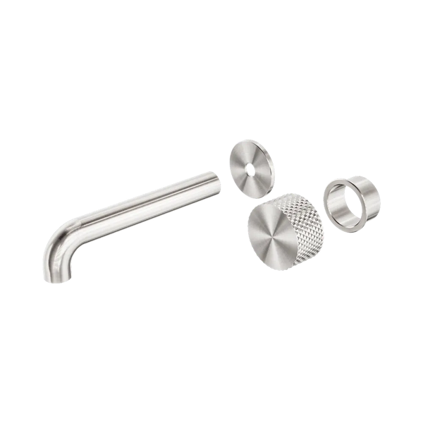 Nero Opal Progressive Wall Basin/Bath Set 120mm (Trim Kit Only) Brushed Nickel