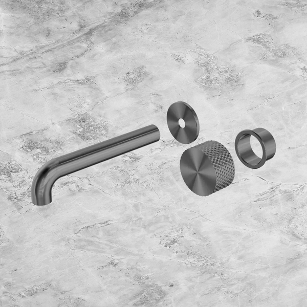 Nero Opal Progressive Wall Basin/Bath Set 160mm (Trim Kit Only) Graphite